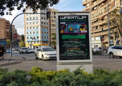 Valla publicitaria Warm Up Estrella de Levante 2023